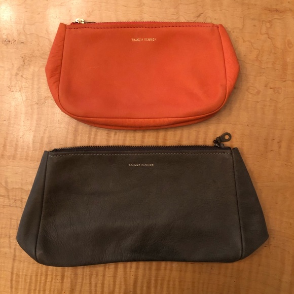 Pumpkin leather fatty pouch - small - Picture 1 of 3